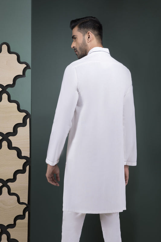 White- Men's Kurta