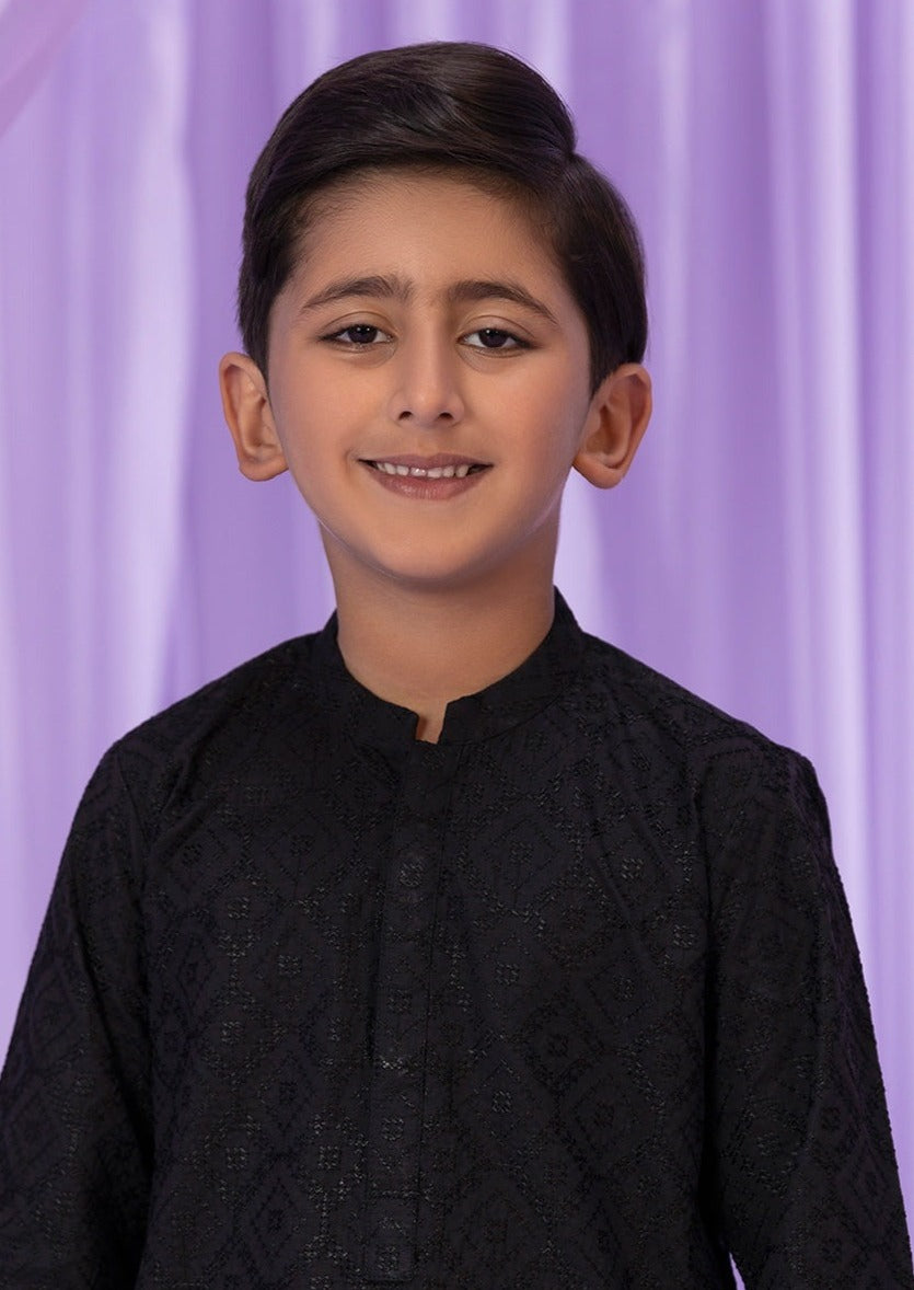Black - Boy's Kurta Shalwar
