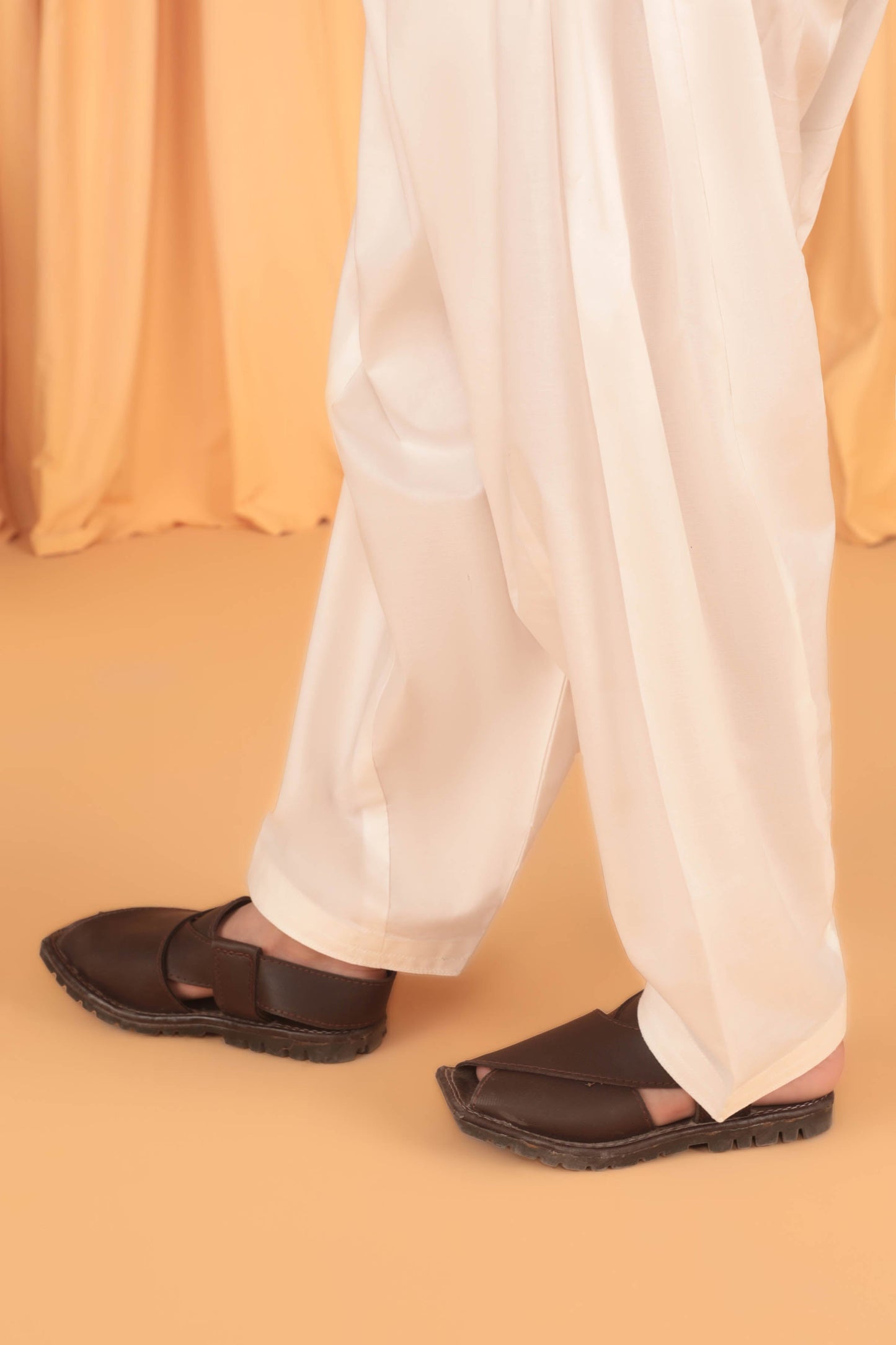 Off White - Boy's Cotton Shalwar