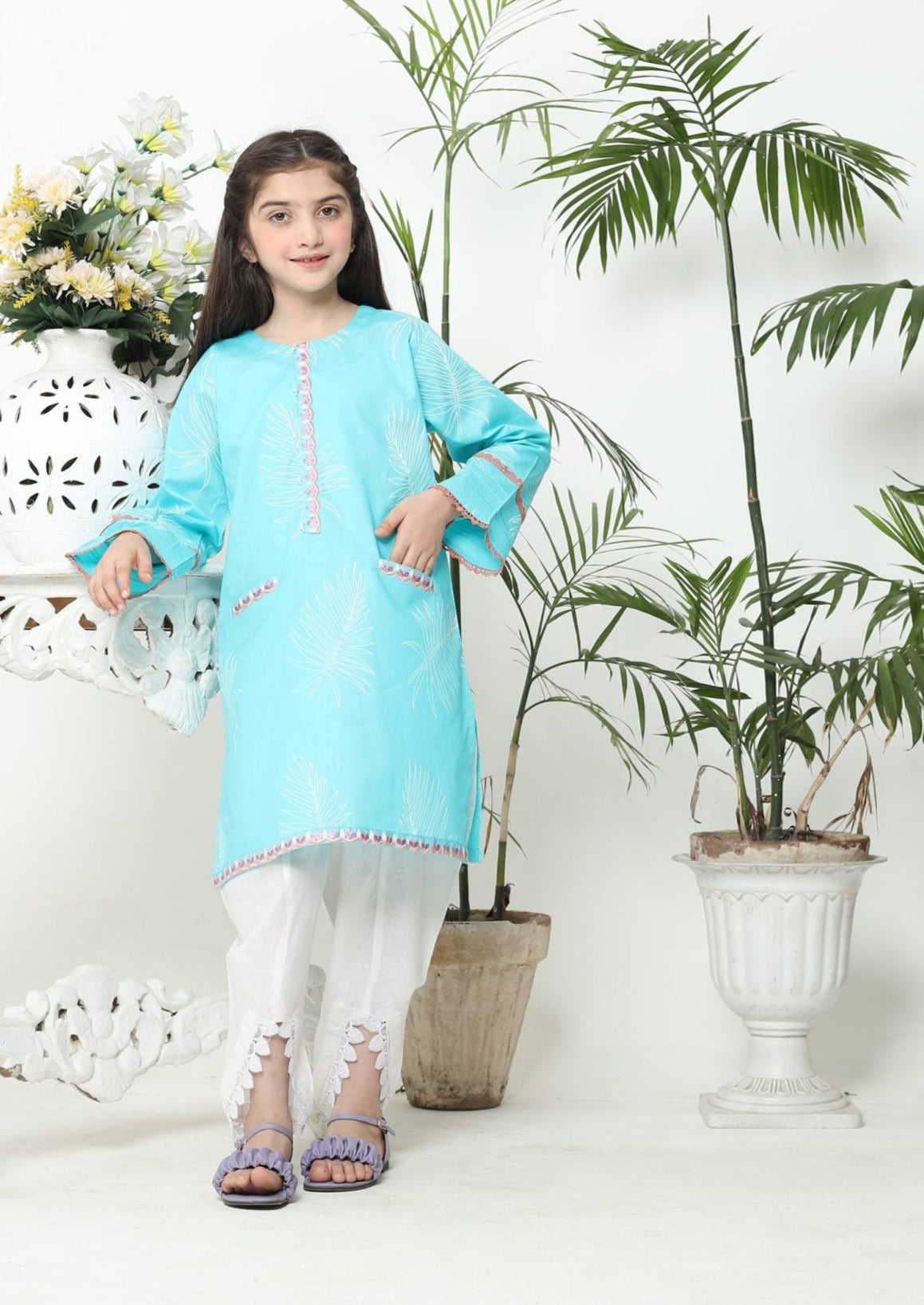 Aqua - Girl's Kurta