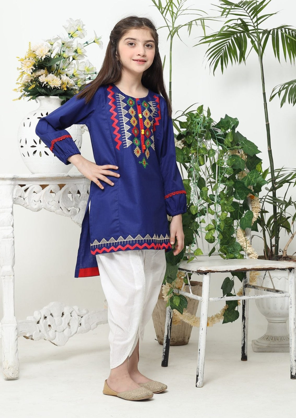Blue - Girl's Kurta