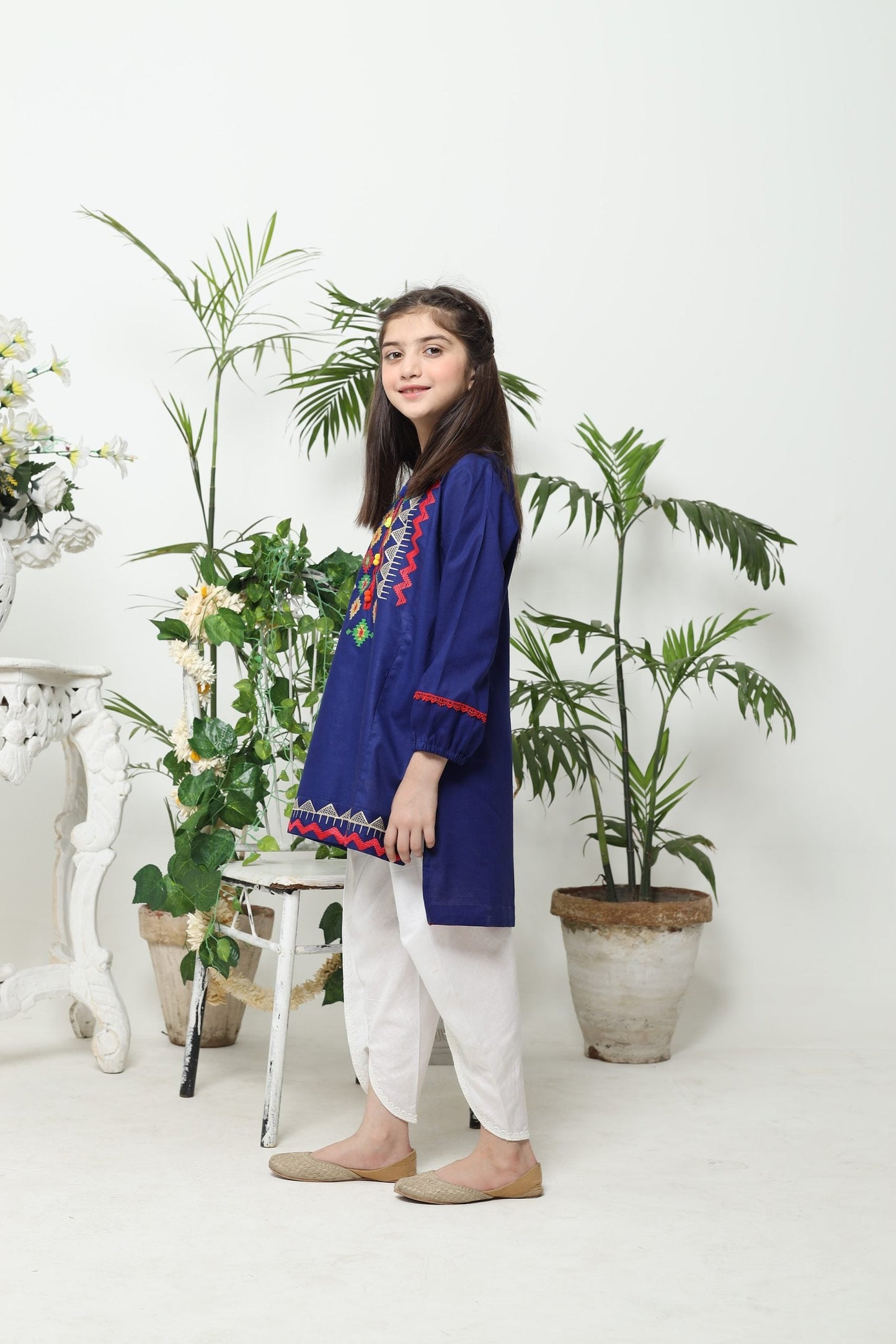 Blue - Girl's Kurta