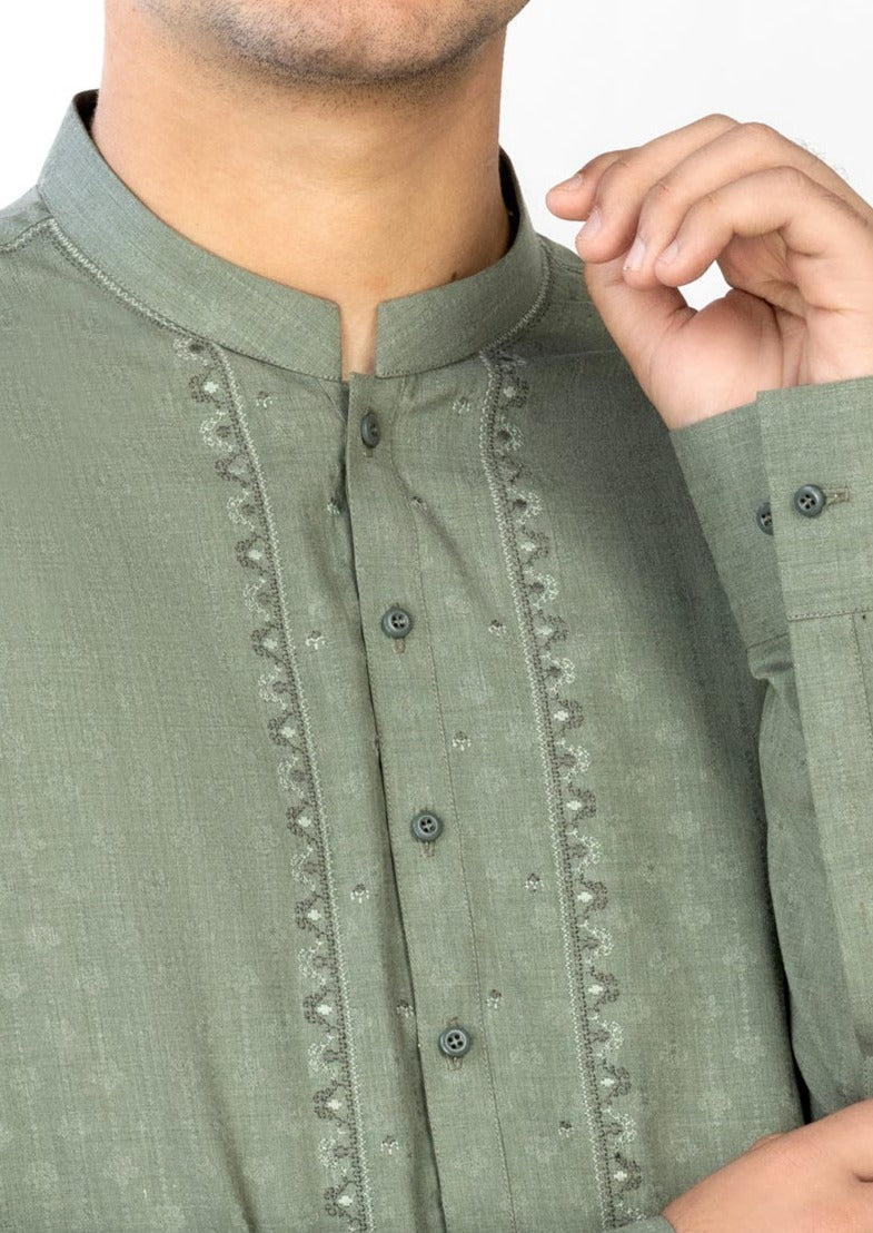 Green - Teen Boys Kurta