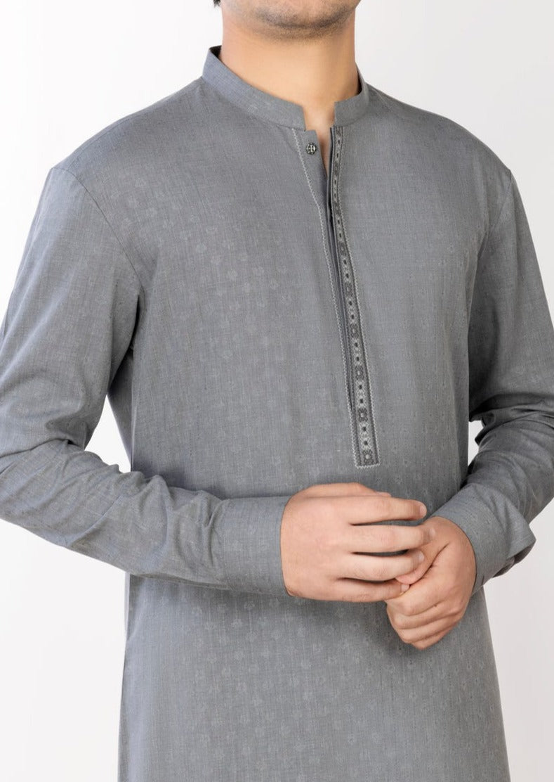 Grey - Teen Boys Kurta