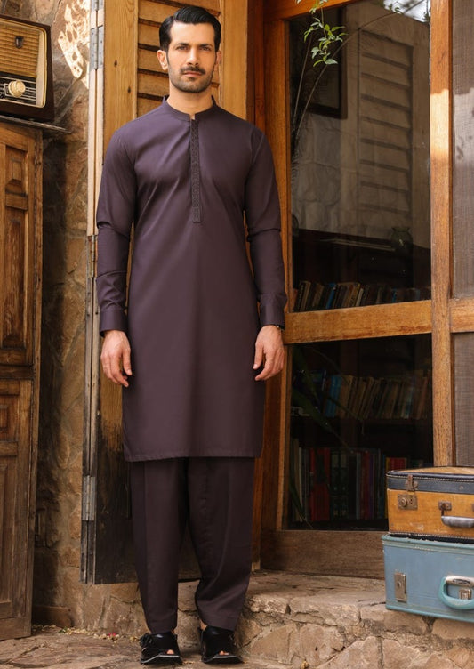 Oak Black - Men's Kameez Shalwar