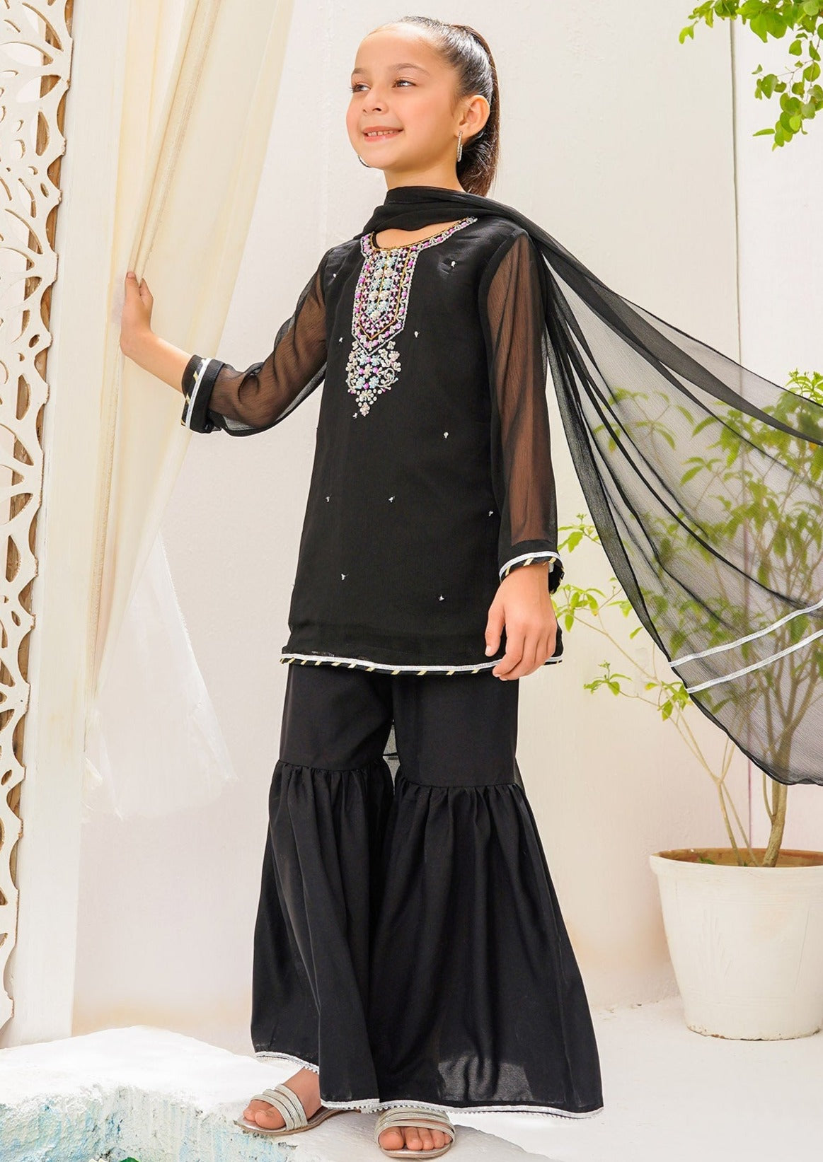 Black - Girl's Dress