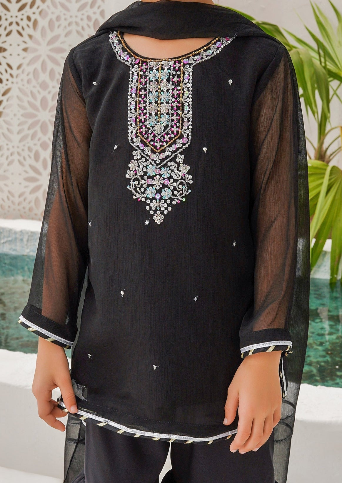 Black - Girl's Dress