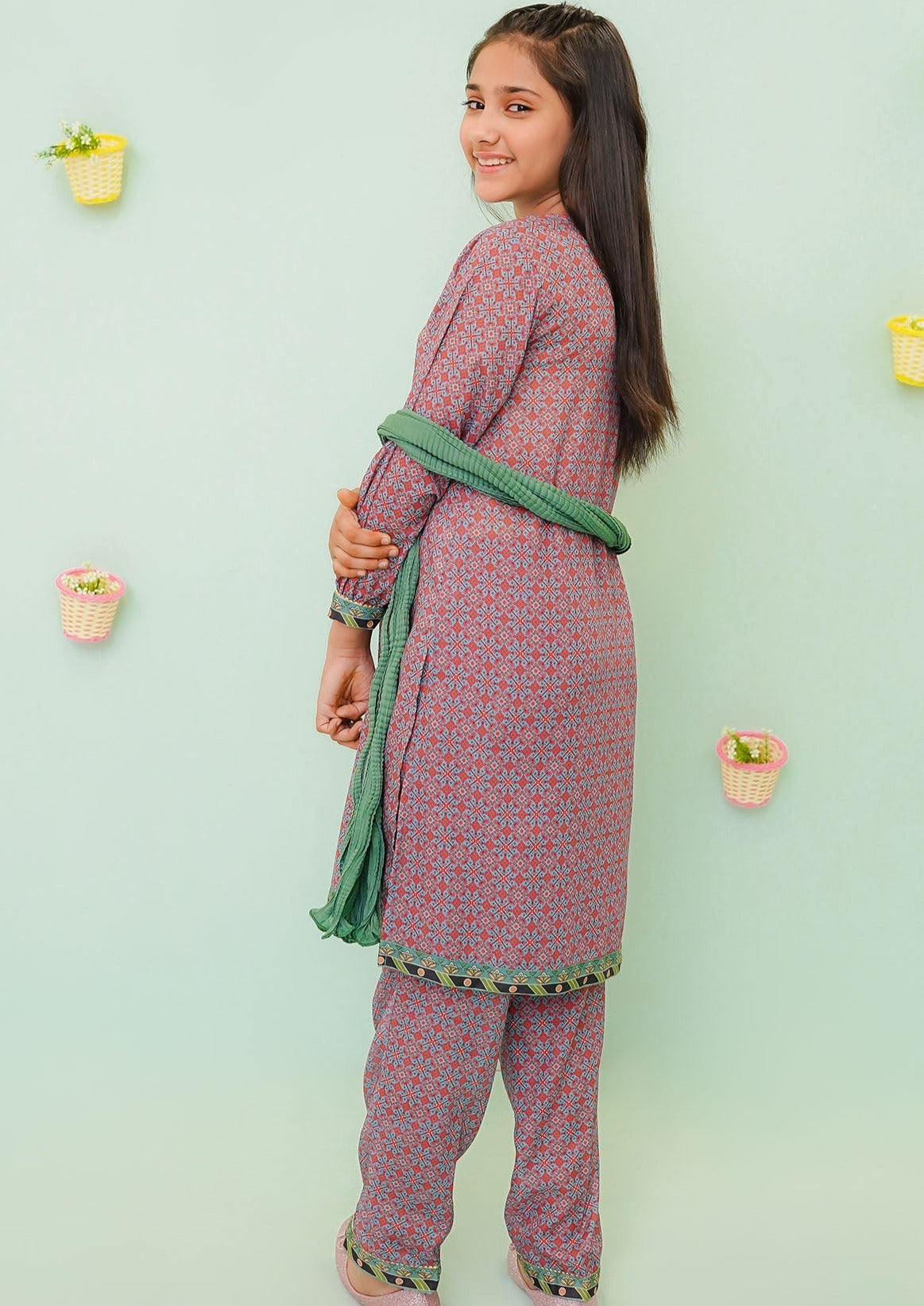 Multi- Girl's Dress