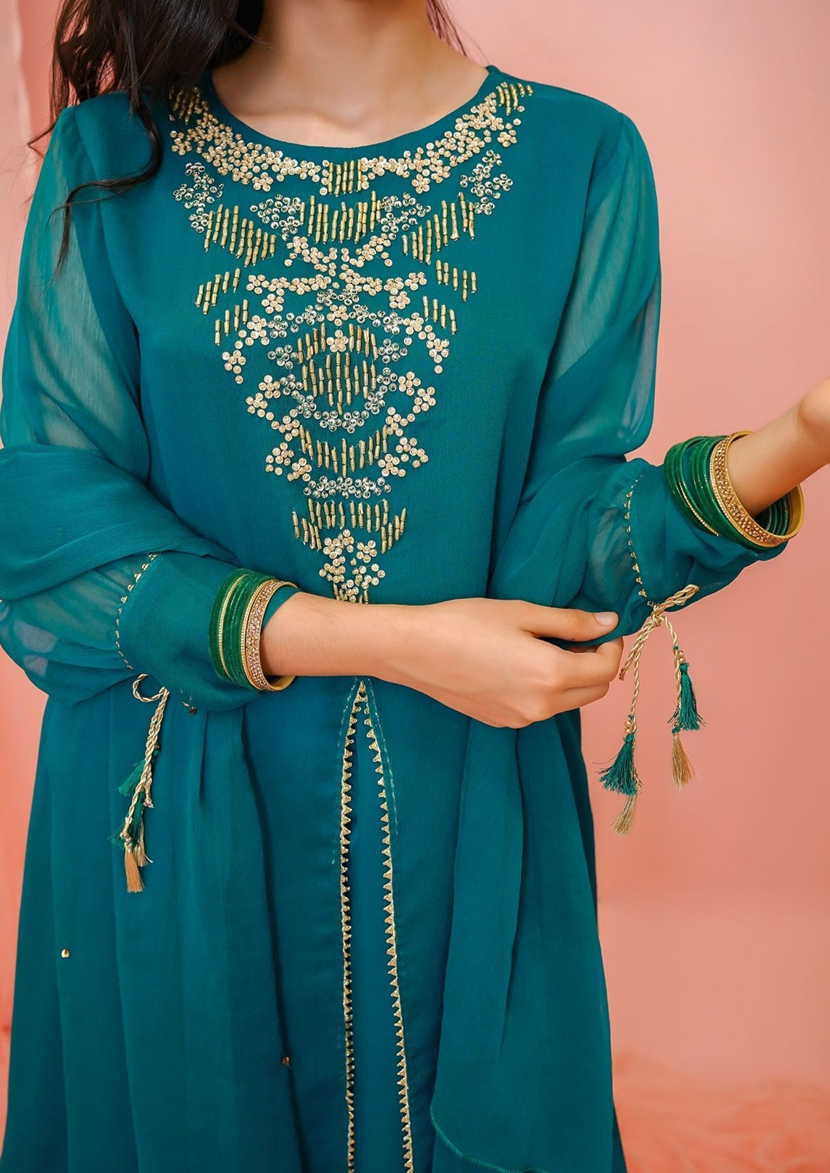 Emerald Green - Girl's Dress