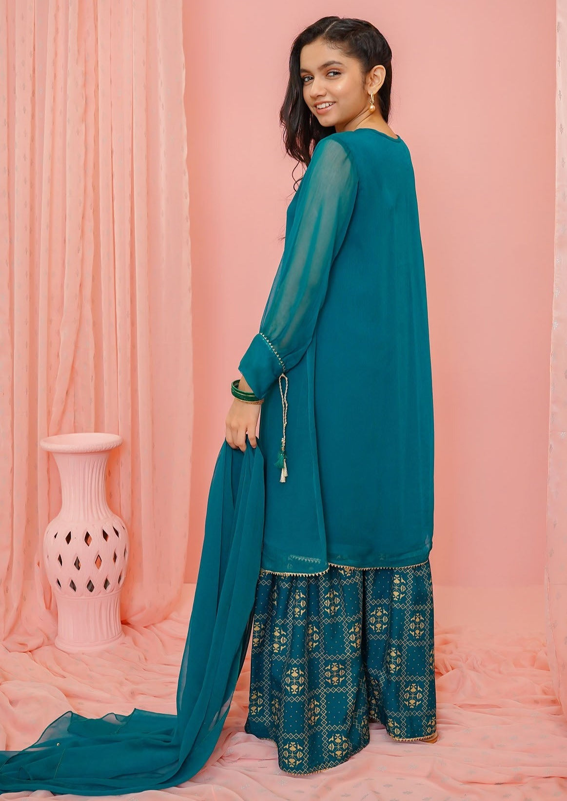 Emerald Green - Girl's Dress