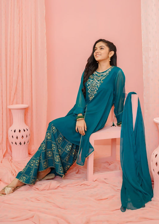 Emerald Green - Girl's Dress