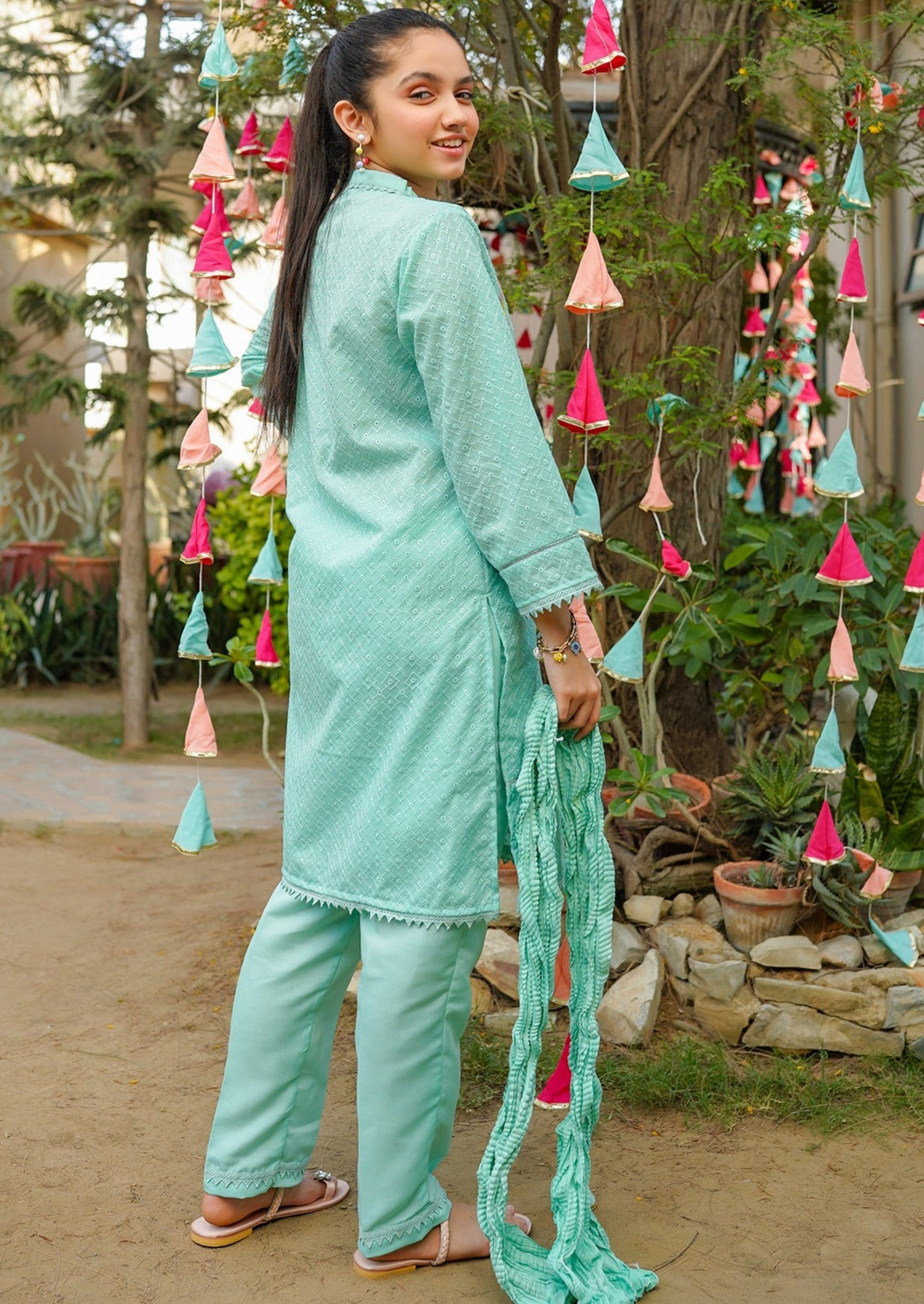 Mint Green - Girl's Dress