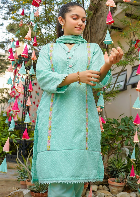 Mint Green - Girl's Dress