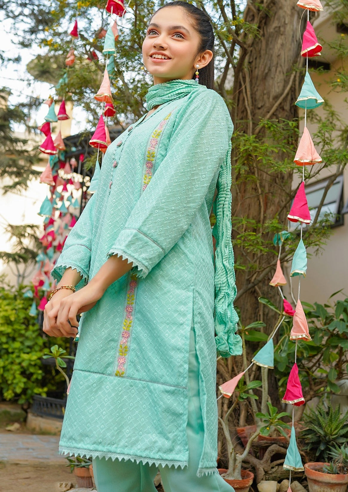 Mint Green - Girl's Dress