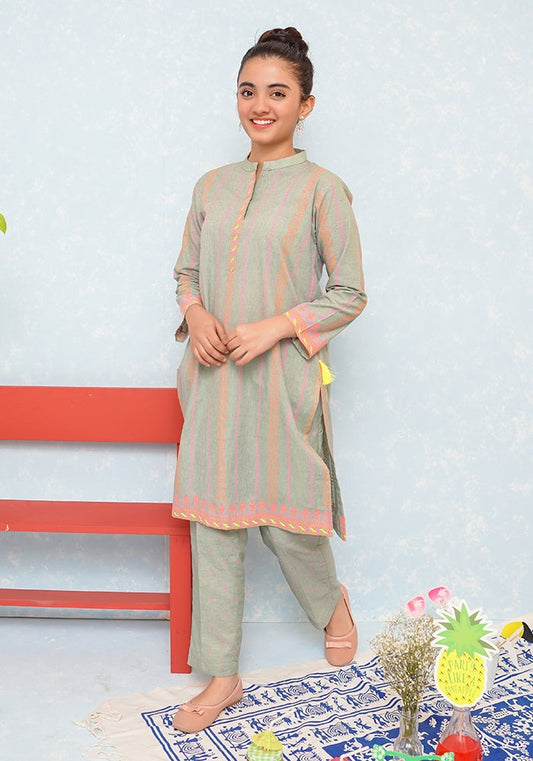 Light Green - Girl's Dress