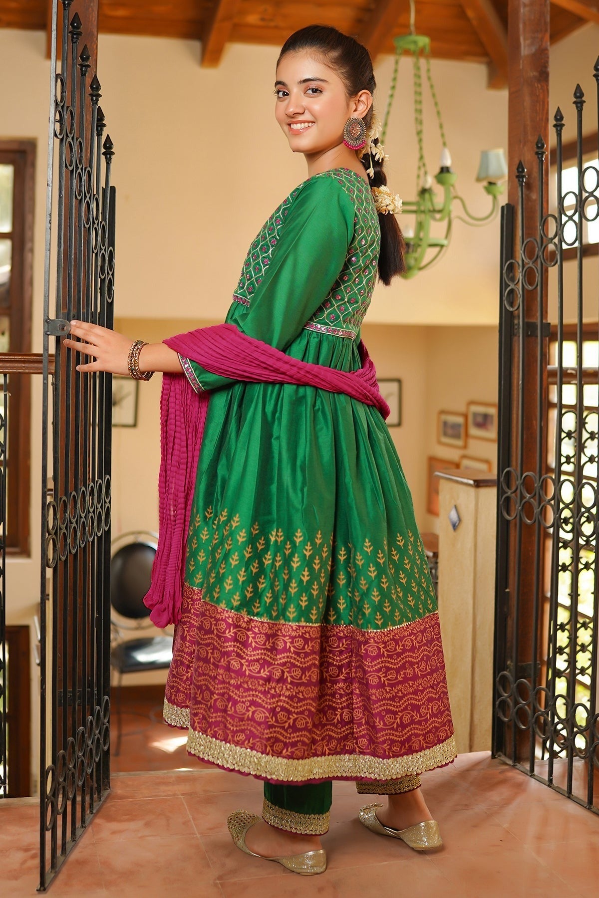 Green - Girl's Dress