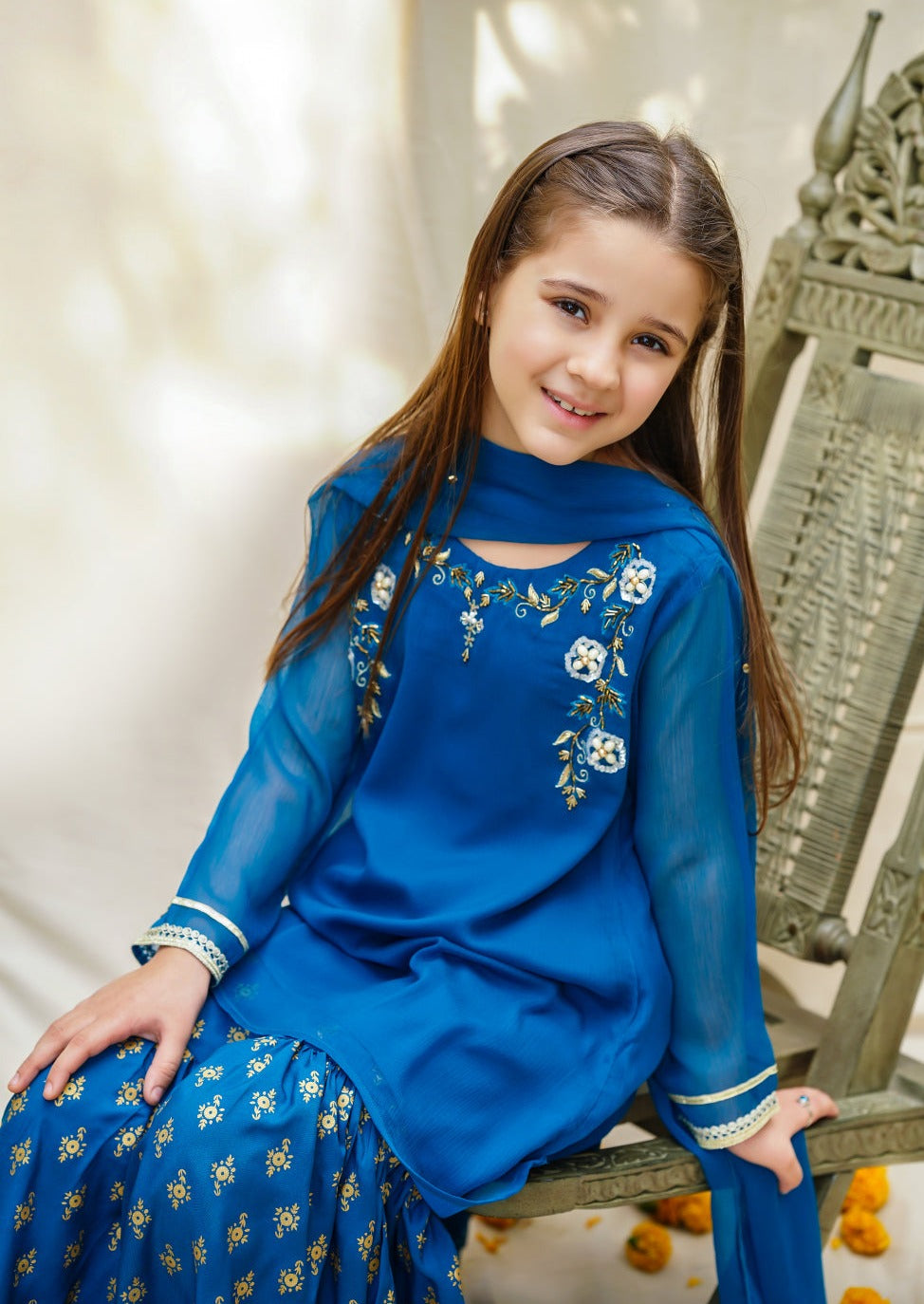 Teal - Girl's Dress