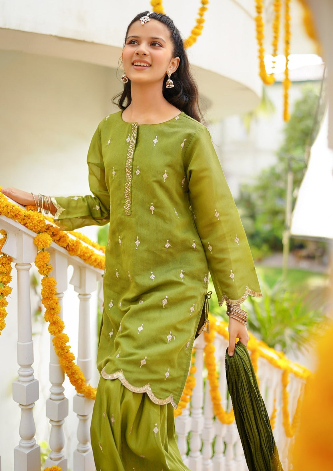 Green - Girl's Dress