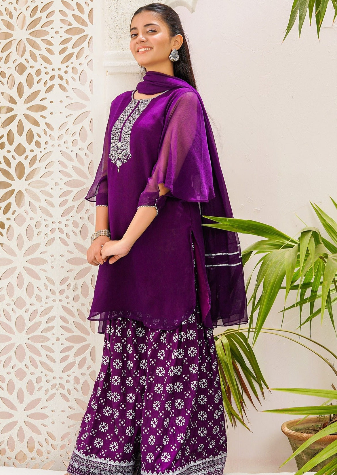Purple - Girl's Dress