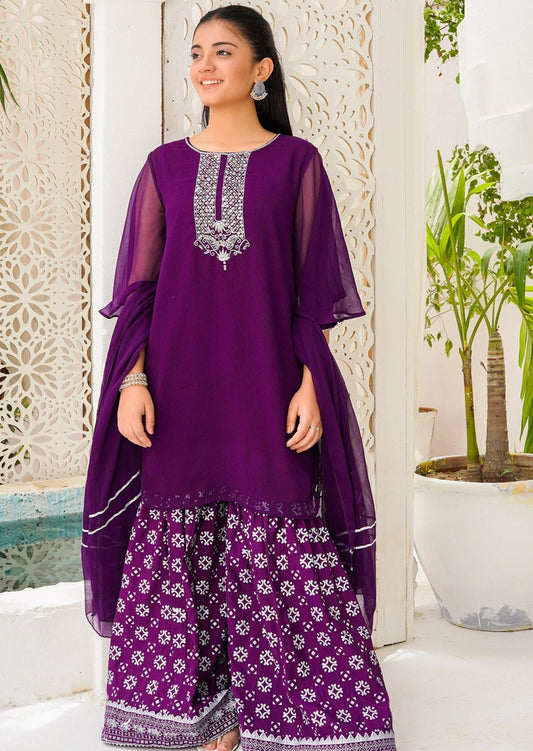 Purple - Girl's Dress