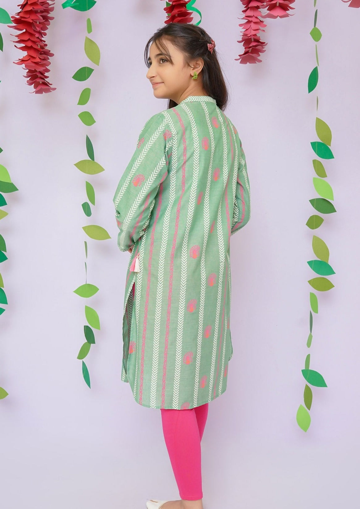 Green - Girl's Kurta