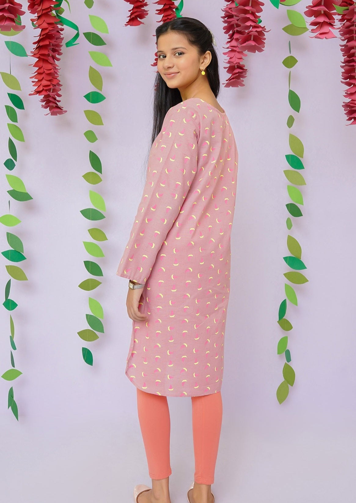 Pink - Girl's Kurta