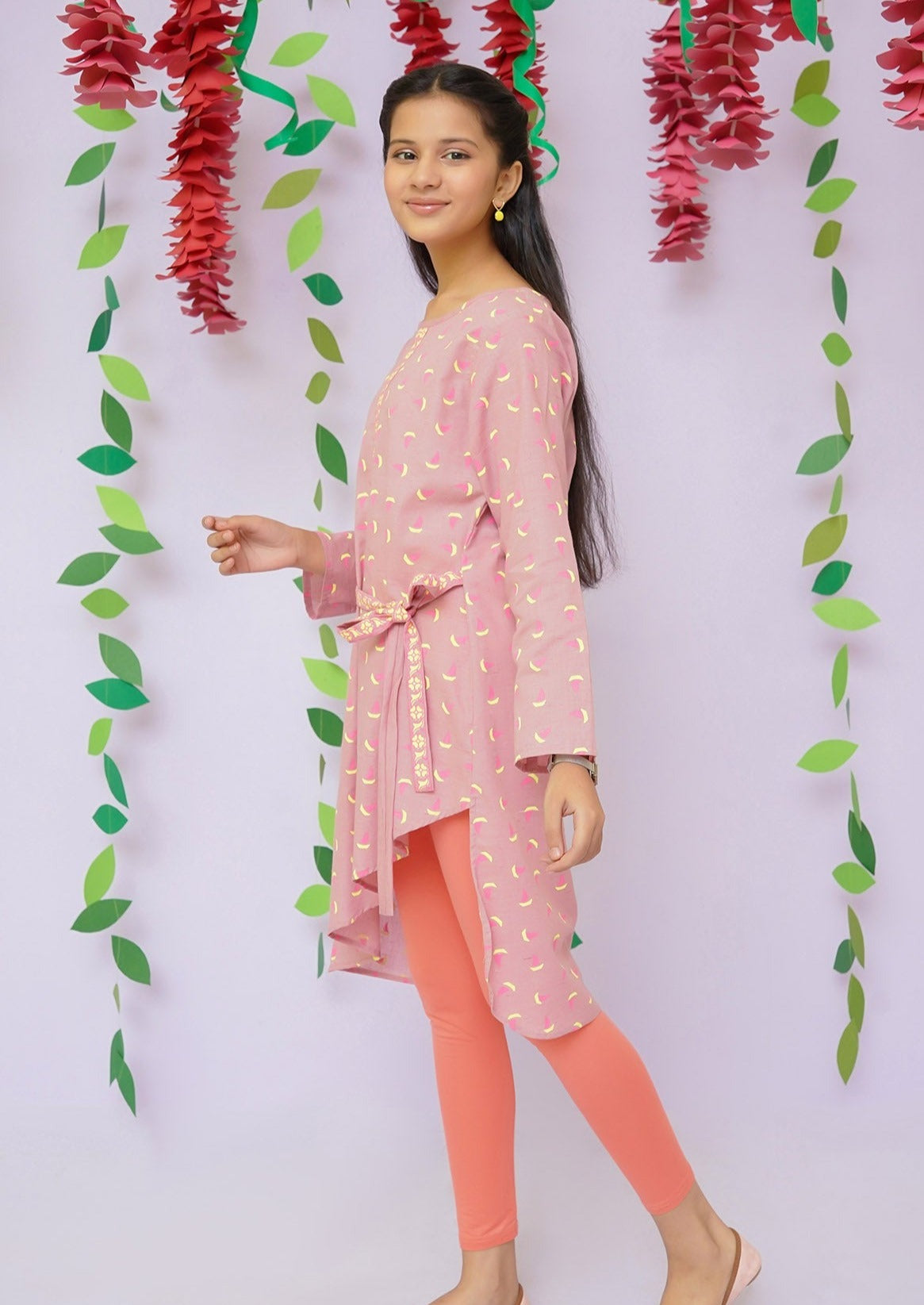 Pink - Girl's Kurta