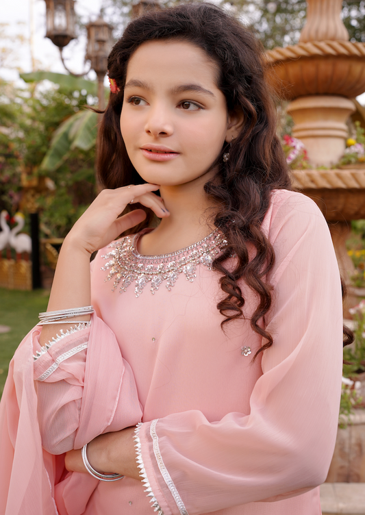 Peach - Girl's Dress