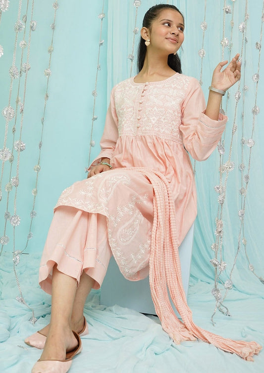 Peach - Girl's Dress