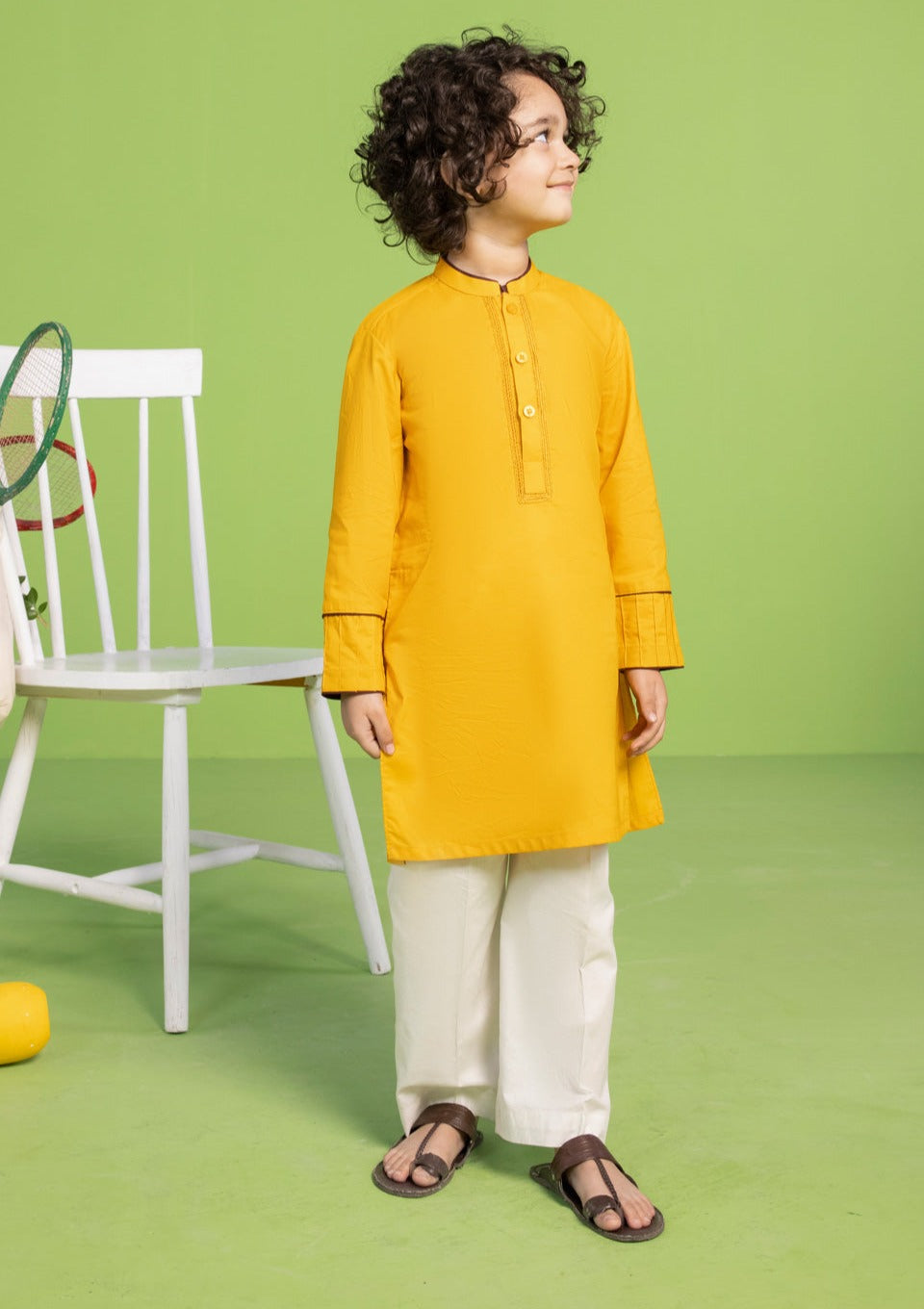 Mustard - Boy's Kurta
