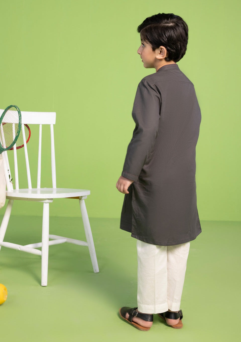 Grey - Boy's Kurta