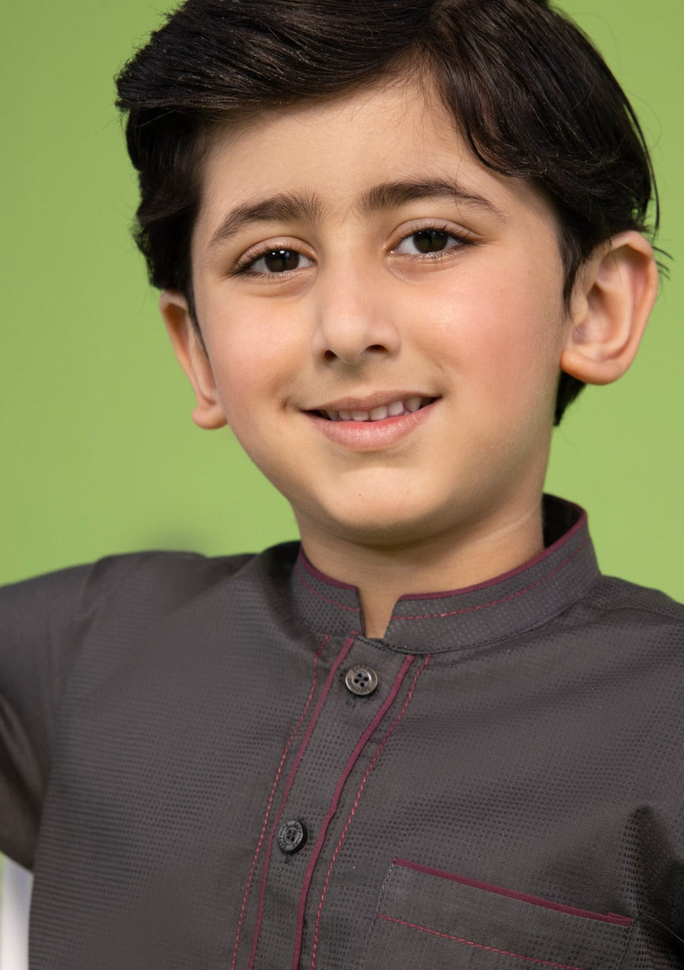Grey - Boy's Kurta