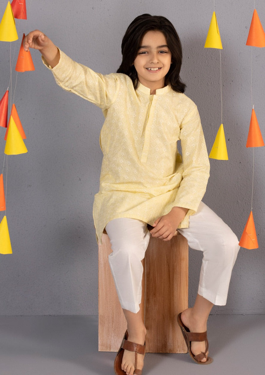Yellow - Boy's Kurta Shalwar