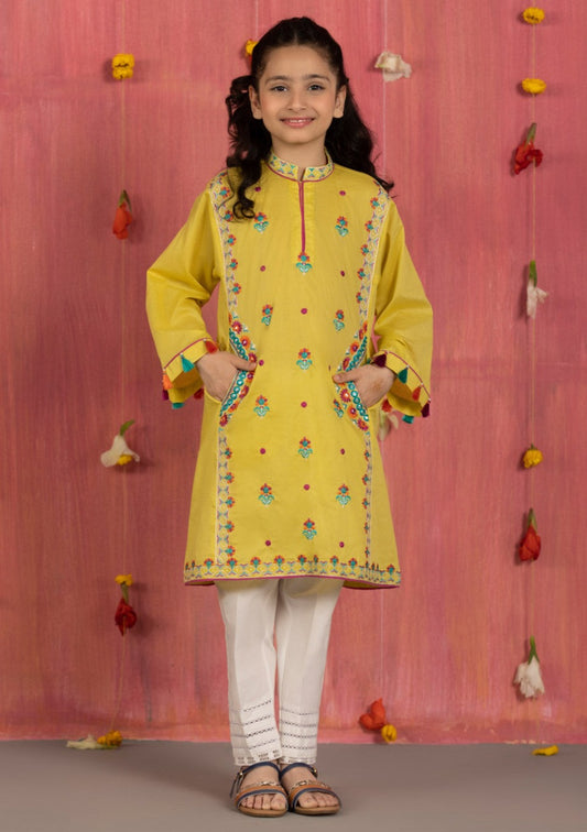 Green -  Girls Kurta