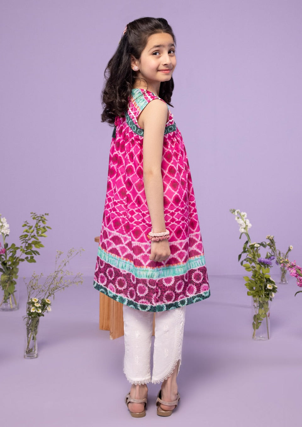 Pink - Girl's Kurta