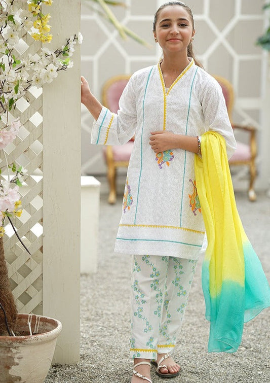 White - Girl's Dress