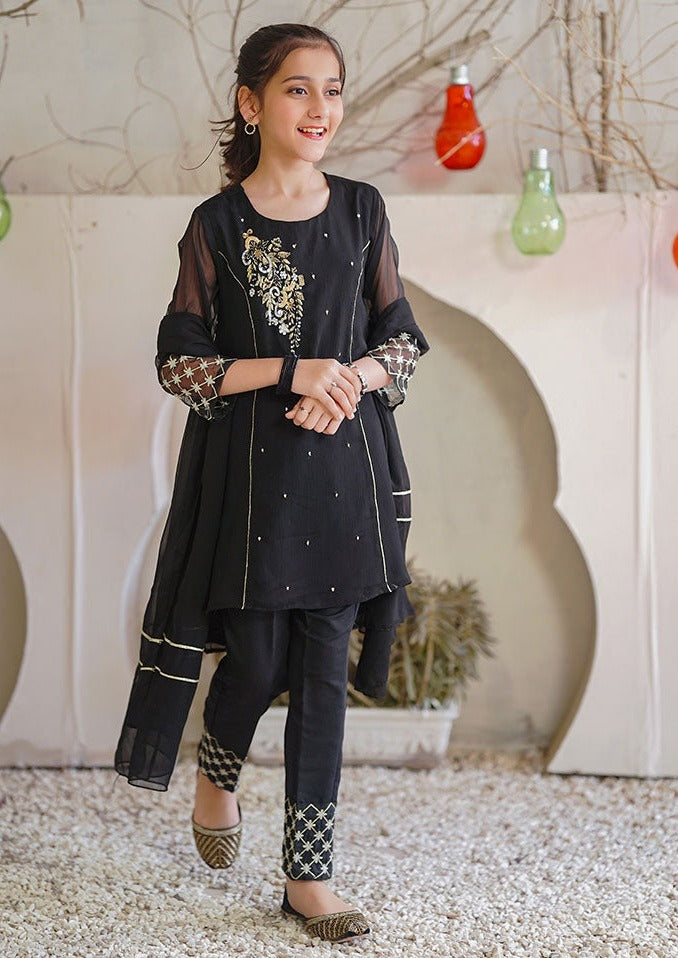 Black - Girl's Dress