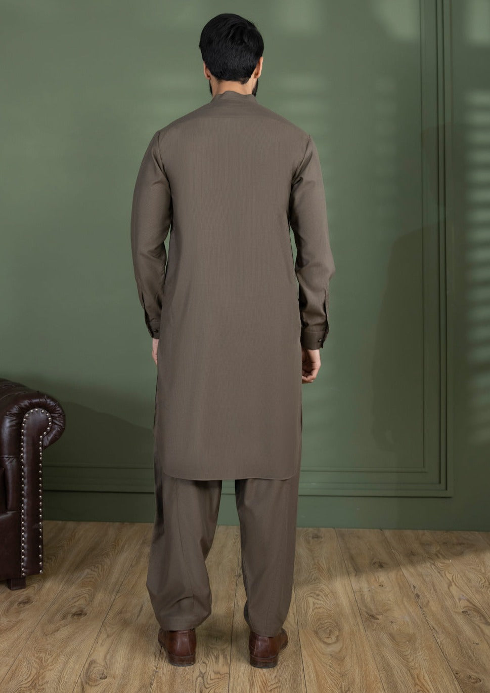 Rust - Men's Kurta Shalwar