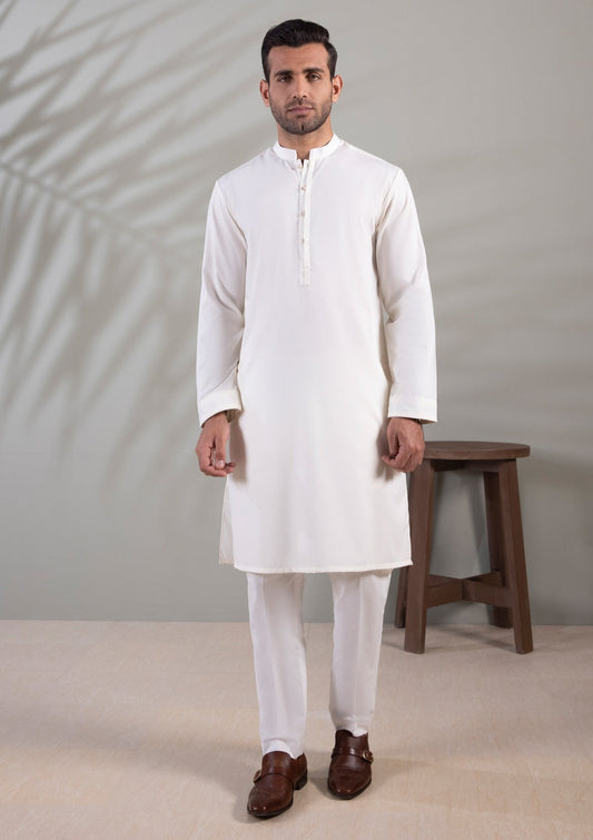 Cream - Men's Kurta
