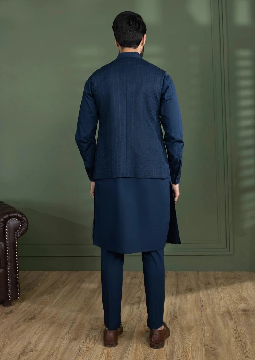 Navy Blue - Men's Waistcoat