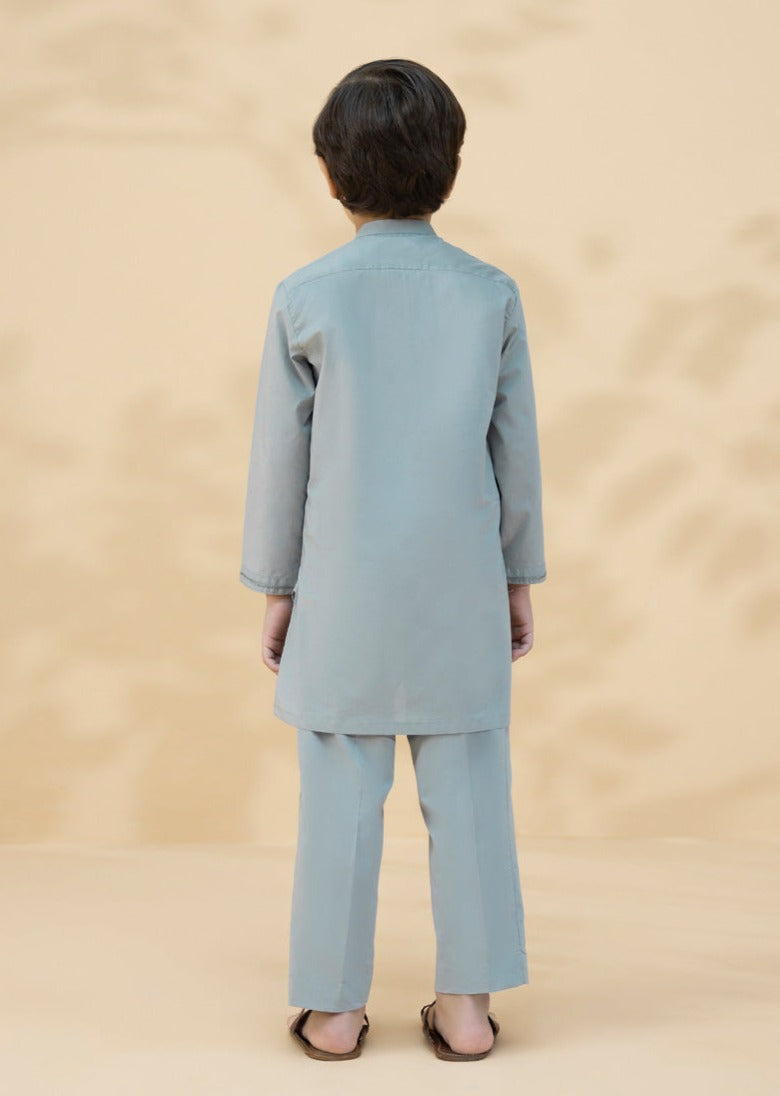 Grey - Boy's Kurta & Shalwar