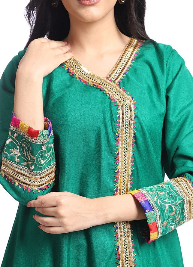 Green - Women's Gharara Dress