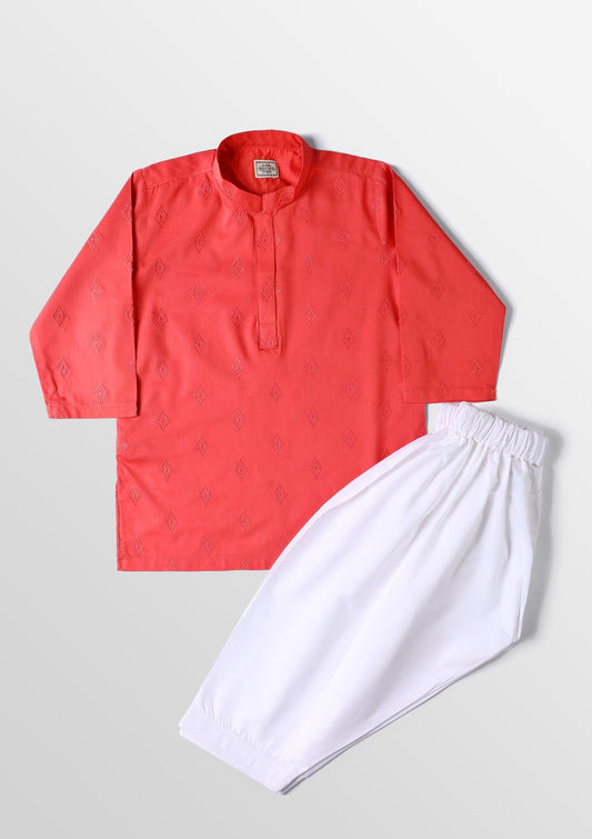 Orange - Infant Kurta Shalwar