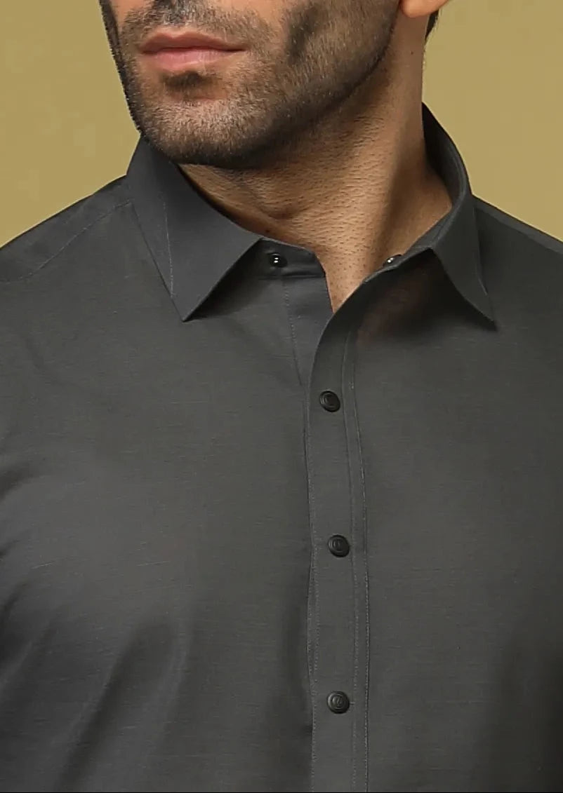 Grayish Green - Men's Kameez Shalwar