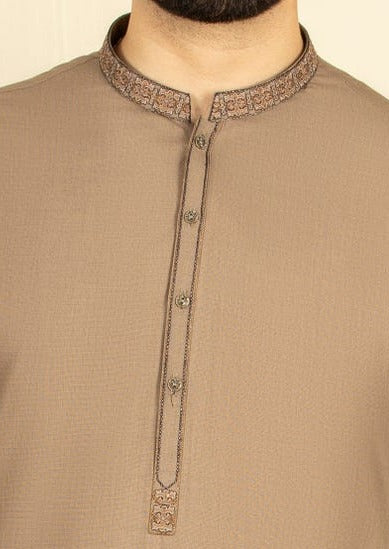 Light Brown - Men's Kameez Shalwar