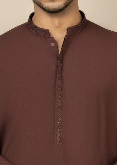 Maroon - Men's Kameez Shalwar