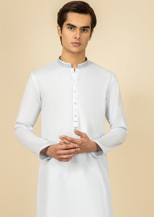 Sky Blue - Teen Boy's Kameez & Shalwar