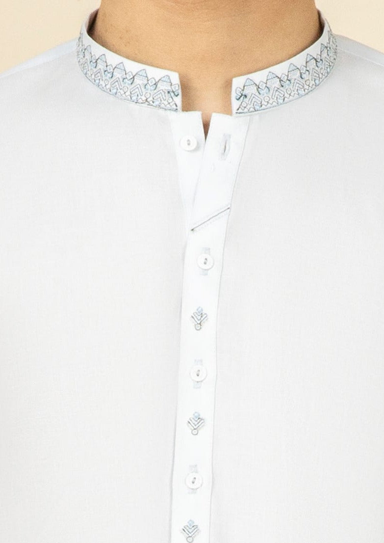 Sky Blue - Teen Boy's Kameez & Shalwar