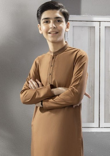 Rust - Boy's Kameez & Shalwar