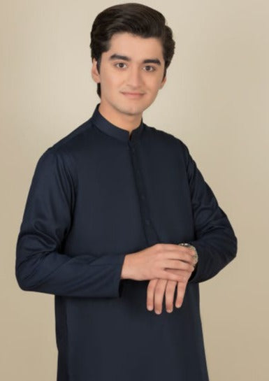 Navy Blue - Teen Boy's Kameez & Shalwar